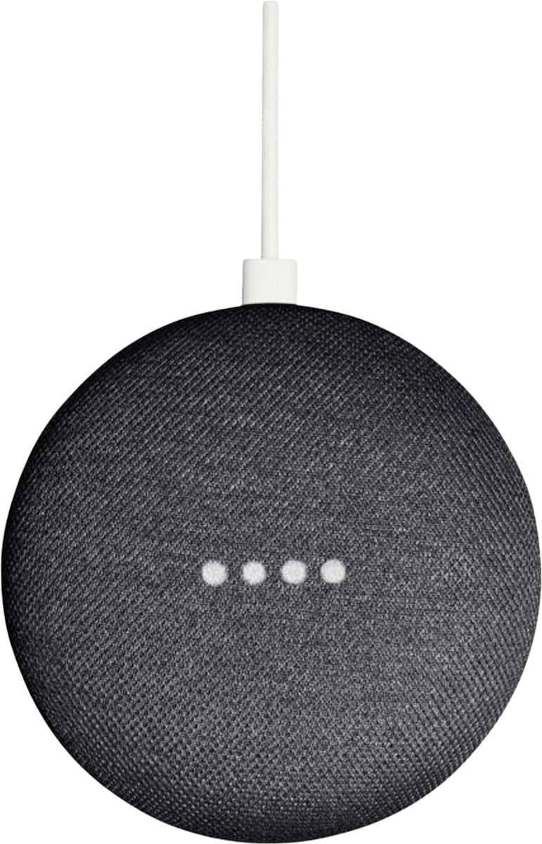Google Nest Mini - Smart Speaker - Zwart - 2e generatie — afbeelding 1