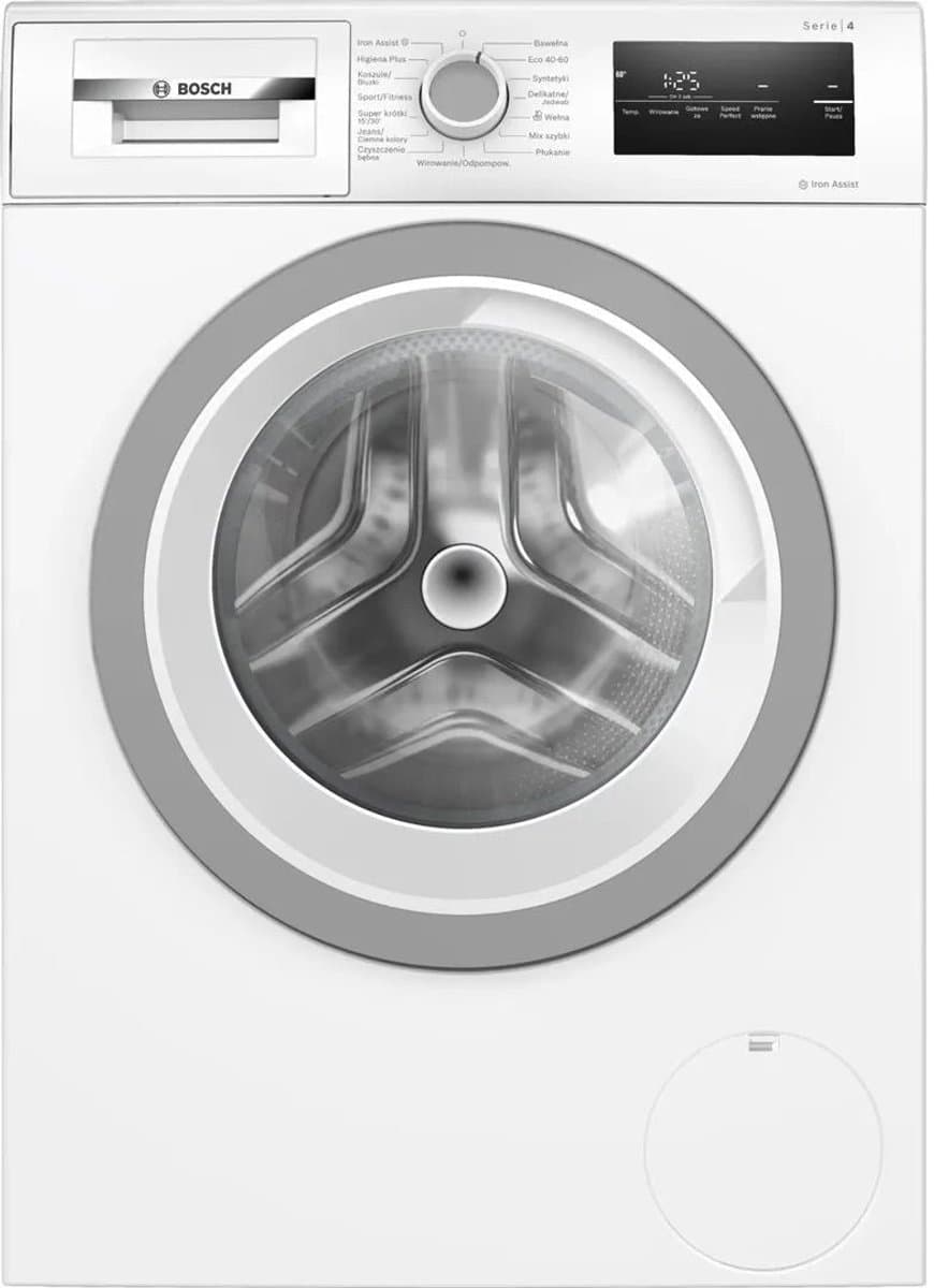 Bosch WAN2813APL - Wasmachine - Vulgewicht 8 kg - 1400 RPM - 72 dB - A label - Wit - Poolstalig Display — afbeelding 1