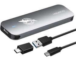 Externe SSD - Mini Opslag - Snelle Data Transfer - Schokbestendig Metaal - 2TB - Grijs