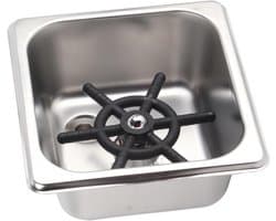 Automatische Glas Spoeler - Bekerspoeler Aanrecht - Snel Glazen Wassen - Hoge Druk Reiniging - 11.5cm Diameter - Zilverkleurig