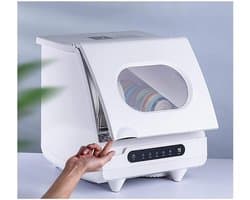 Tafelvaatwasser - Compacte vaatwasser - Afwas Besparen - Intelligente Automatische Functie - 1 mand - Wit
