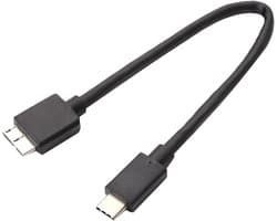 Gegevensoverdrachtkabel - Externe HDD Kabel - Bestanden Overzetten - High-Speed 5 Gbps - Tot 5 TB - Zwart