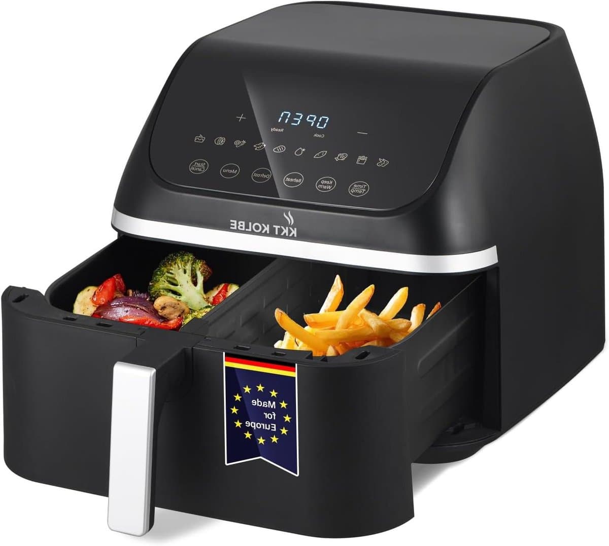 KKT KOLBE Hot air fryer, air fryer, 8.5 liters, 10 programs, 13 functions, very quiet, frying without oil and fat, fryer, 1 tray, AF8500 — afbeelding 1