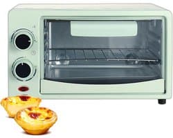 Elektrische Mini Oven - Compacte Keukenoven - Snel Maaltijden Bereiden - 12 Liter Capaciteit - 600 Watt - Groen