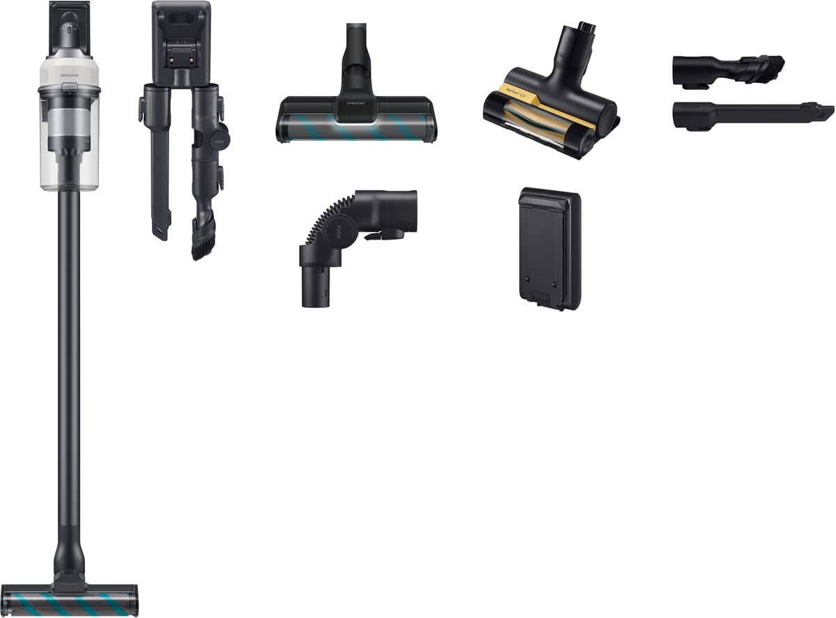 Samsung Jet 85S Multi VS70H25WWG/WA - Steelstofzuiger - 2 in 1 laadstation - Hepafilter - Slim LED Brush — afbeelding 1