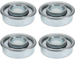 Cosensi- Maaiertrekker Lager 4 Stuks - Wiellagers - Staal - Buitendiameter 28,6 mm - Binnendiameter 12,2 mm - Dikte 9,8 mm - Wiellager