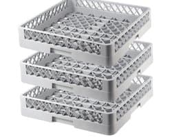 3 Stuks Universele Afwasmanden voor Professionele Vaatwassers 50x50cm