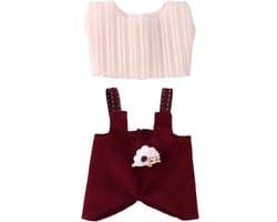 Poppenkledingset, grappige stijlvolle schapen overall-outfitset, leuke praktische accessoires voor poppendisplay