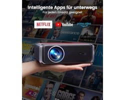 Beamer Smart - 1000 ANSI Lumen - Full HD 1080p Resolutie - LCD Scherm - Draagbaar Voor Thuisbioscoop