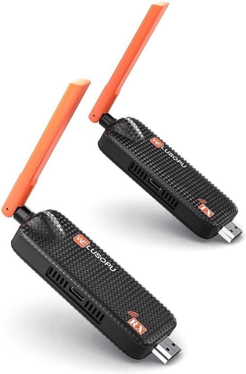 Draadloze HDMI Zender En Ontvanger - 4K Ingang Naar 1080P Full HD Uitgang - HDMI Aansluiting - Zwart - Voor Presentaties En Trainingen — afbeelding 1