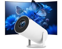 Draagbare Beamer - 1280 x 720 Resolutie - LED Technologie - Wifi 6 Verbinding - Android 11 Systeem - Voor Thuisbioscoop En Onderwijs