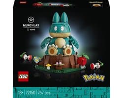 LEGO Pokémon Munchlax Figuur Bouwpakket voor Volwassenen en Woondecoratie 72150