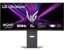 LG UltraWide 34G600A-B Curved Gaming Monitor - 34 inch - 160Hz - 1ms - UltraWide QHD (3440x1440) - HDR10 - FreeSync Premium - Ingebouwde Luidsprekers