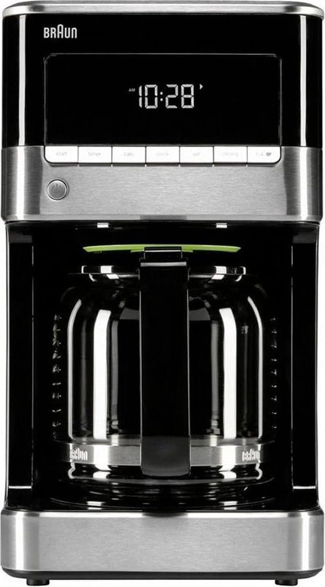 BRAUN PurAroma 7 KF7120 - Koffiezetapparaat met Glazen kan - 1,5 l - Zilver — afbeelding 1