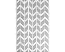vidaXL - Buitenkleed - ARAKIL - 160x230 - cm - polypropeen - grijs