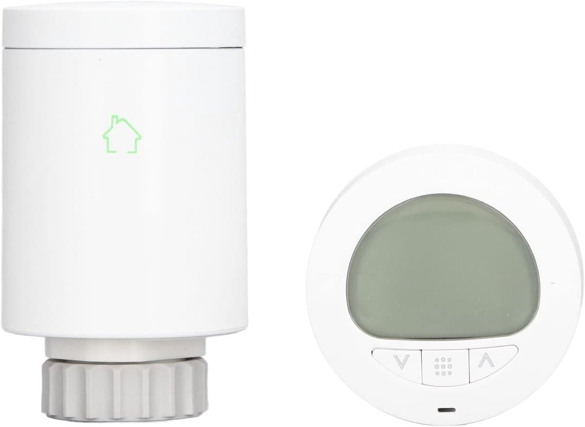 Slimme Thermostaat - Radiator Klep - Energie Besparen - App Bediening - M30 x 1.5mm - Wit — afbeelding 1