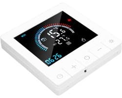 Slimme Thermostaat - Temperatuurregelaar Vloerverwarming - Energie Besparen - Touchscreen Bediening - AC90-240V - Wit