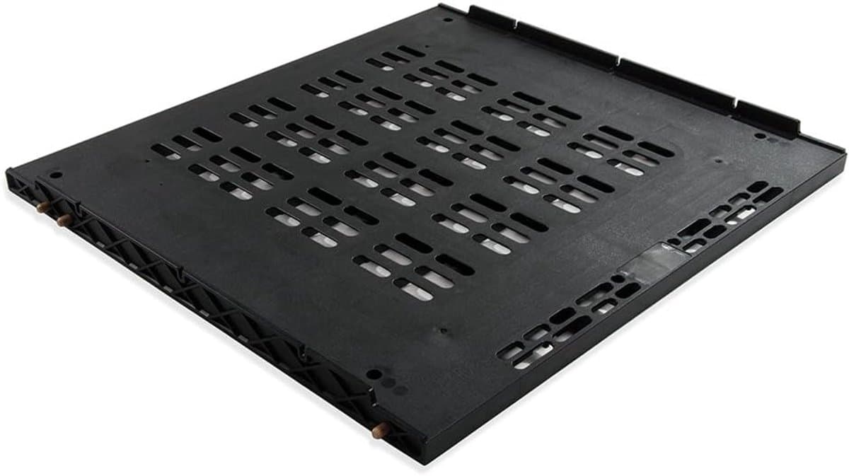 Koelkast Bodem - Keukenmodule Basis - Keuken Integratie - Geperforeerd Ventilatie - 60 cm Module - Zwart — afbeelding 1