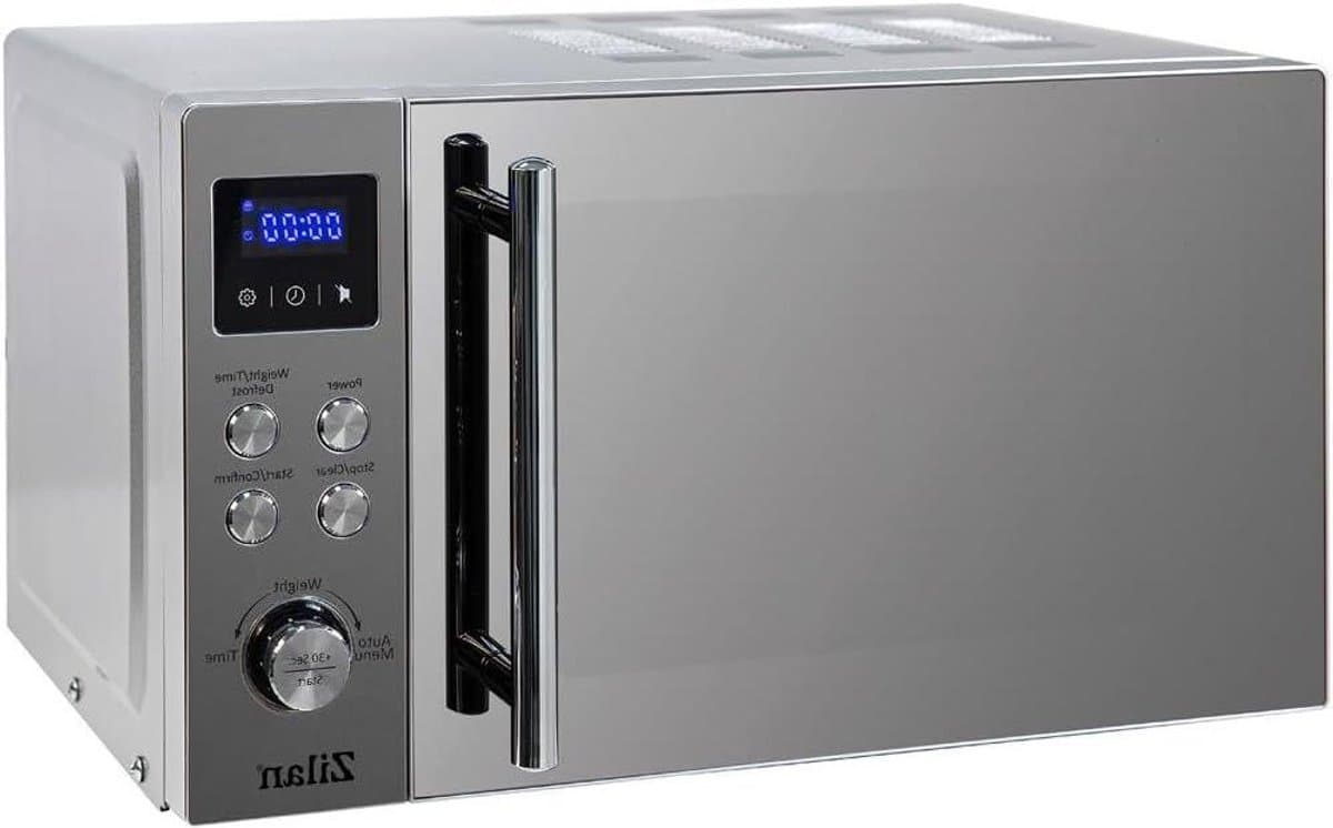 Magnetron 20 Liter - Oven Combimagnetron - Snel Eten Opwarmen - 8 Automatische Programma's - 20 Liter - Zilver — afbeelding 1
