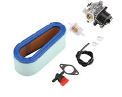 Carburateur Kit - Inclusief Brandstoffilter - Luchtfilter met Voorfilter - Afdichting - Brandstofleiding - Eenvoudige Installatie - Grasmaaier Carburateur