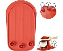SnelShoppen - Mixer Slider Mat voor Staande Mixer - 3 Opbergvakken voor Accessoires - Siliconen Schuifmat voor 5 Liter Keukenmachine - Ideaal voor Keu