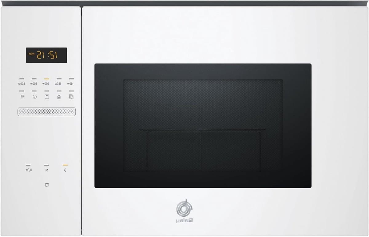 Magnetron met Grill - Oven combi - Snel Maaltijden Bereiden - Aqualisis Reiniging - 20 Liter - Wit Glas — afbeelding 1