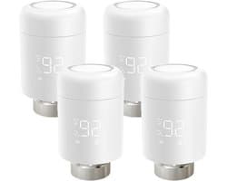 Radiator Actuator - Thermostaat Klep - Verwarming Regelen - App Bediening - 4 Stuks - Wit