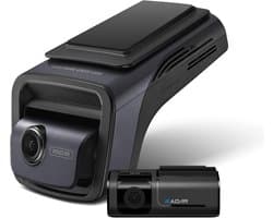Dashcam voor auto - Rood - 4K Voor- en 2K Achtercamera - Met Super Nachtzicht en Radar Parkmodus - Met GPS en WiFi