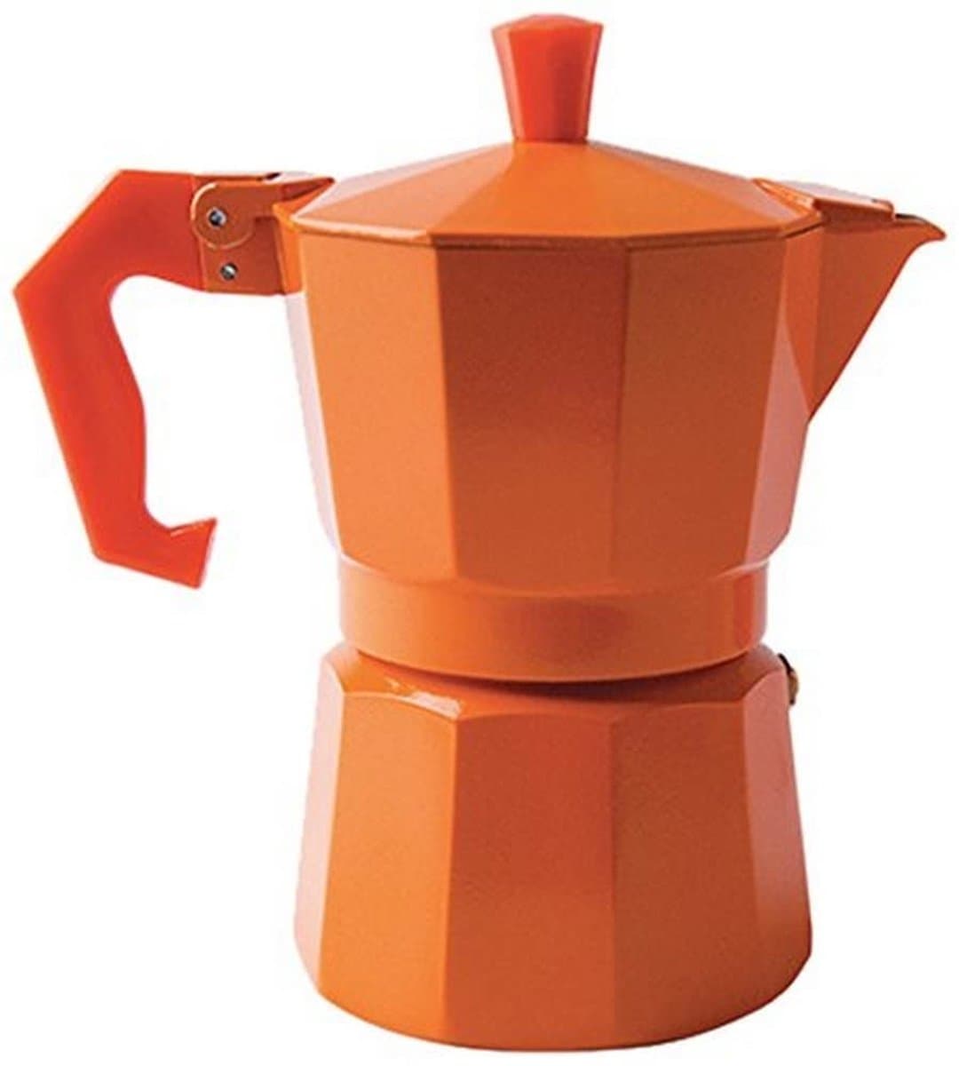 Omgoods - Oranje 1 Cup Koffiezetter - Aluminium Moka Pot — afbeelding 1