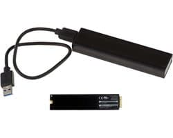 Mac Air 2010 2011 SSD-behuizing naar USB3 (USB 3.0 5G) voor 6+12-pins Mac SSD's (MC505 MC506 MC965 MC968)