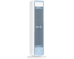 Draadloze torenventilator voor wandmontage - 3-in-1 ontwerp (vloer/bureau/wandmontage) - Vloerventilator - USB-aansluiting - Mini draagbare airconditioner - Afneembare voet - Zwenkfunctie - Vijf windsnelheden - Geschikt voor kantoren en woningen