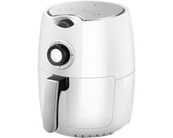 Heteluchtfriteuse Elektrisch - Olievrije Frituurpan - Gezond Koken - Snel & Gelijkmatig - 2.2 Liter - Wit