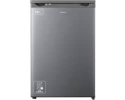 Inventum KK550S tafelmodel koelkast energiezuinig - 131 liter - Zonder vriesvak - 55 cm breed - Superkoelen - Led-verlichting - Energielabel D - Vrijstaand - RVS