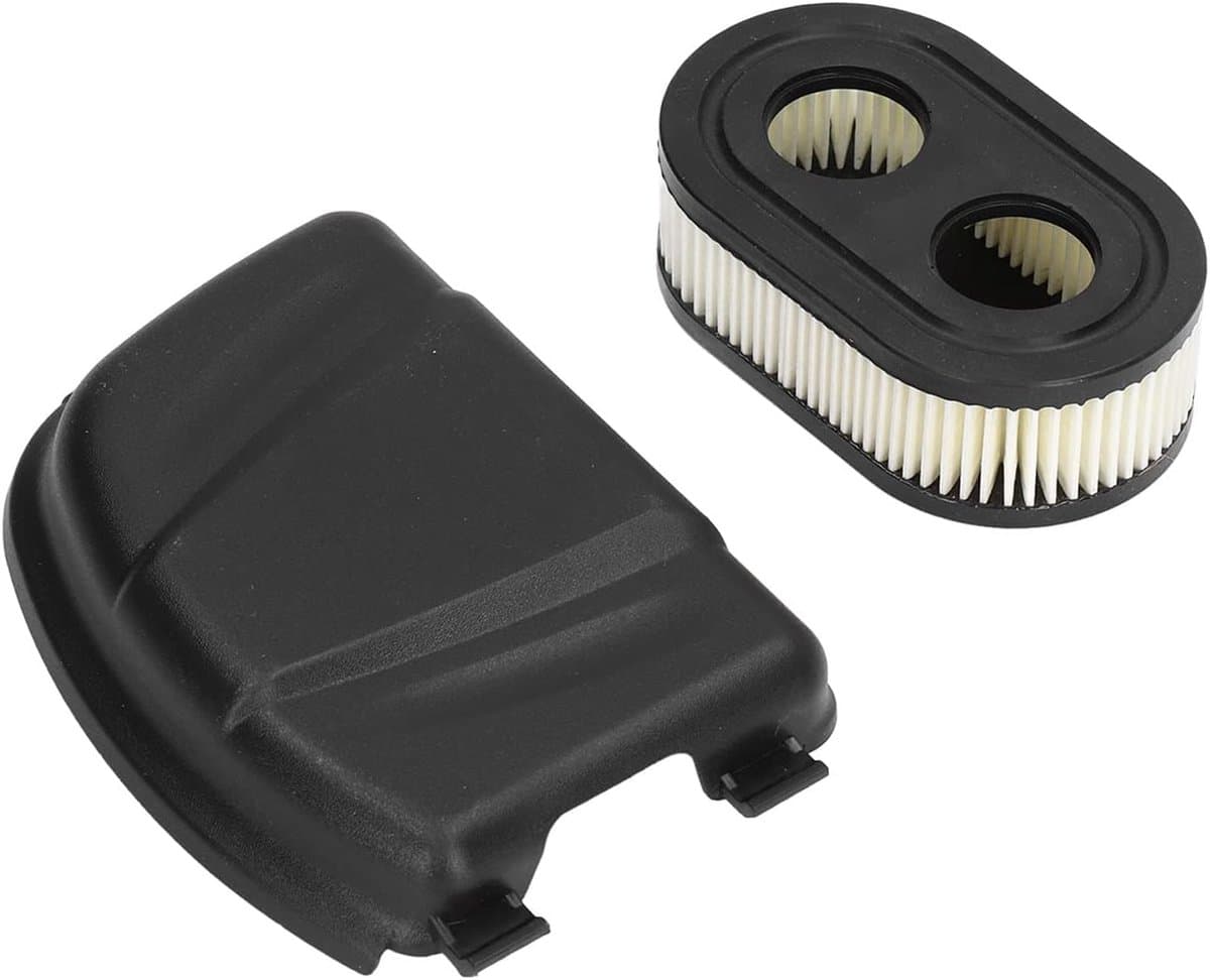 SnelShoppen - Grasmaaier Luchtfilter Set met Filterdeksel, Vervangonderdelen voor Grasmaaier 798452 590548, Tuinaccessoires voor Betrouwbaar Gebruik — afbeelding 1