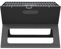 vidaXL - Buitengrill - Zwart - 46 - x - 31 - x - 31 - cm - Staal