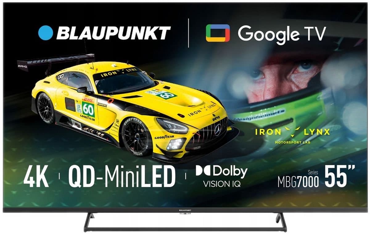 Blaupunkt 55MBG7000S – 55 inch 4K UHD QD Mini-LED TV – 144Hz - Google TV – HDR10 – Dolby Audio — afbeelding 1