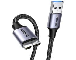USB 3.0 A naar Micro B Kabel voor Harde Schijf en Opladen (2 Meter)