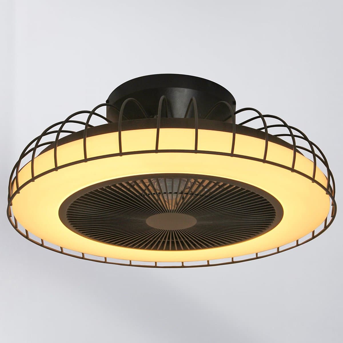 LumenXL - Plafondventilator Rotar - Dimbaar - Zwart - Afstandsbediening — afbeelding 1