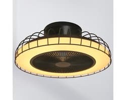 LumenXL - Plafondventilator Rotar - Dimbaar - Zwart - Afstandsbediening