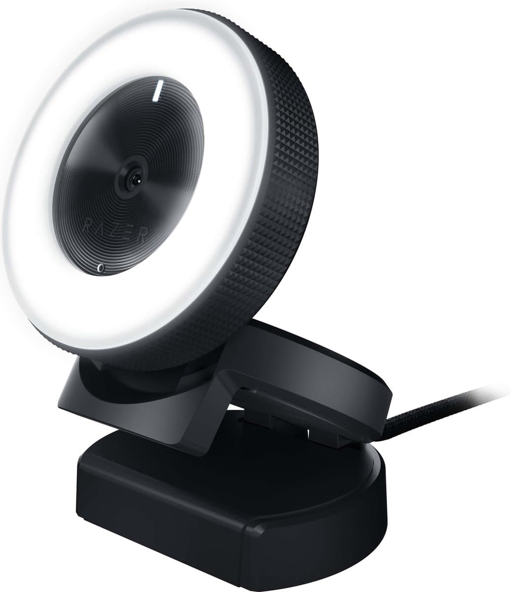 Razer Kiyo - USB Webcam - voor Streaming - Ingebouwde Ringlamp - 1080p HD-video - Zwart — afbeelding 1