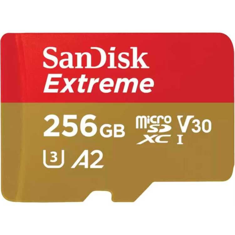 SanDisk Extreme microSDXC 256 GB geheugenkaart — afbeelding 1