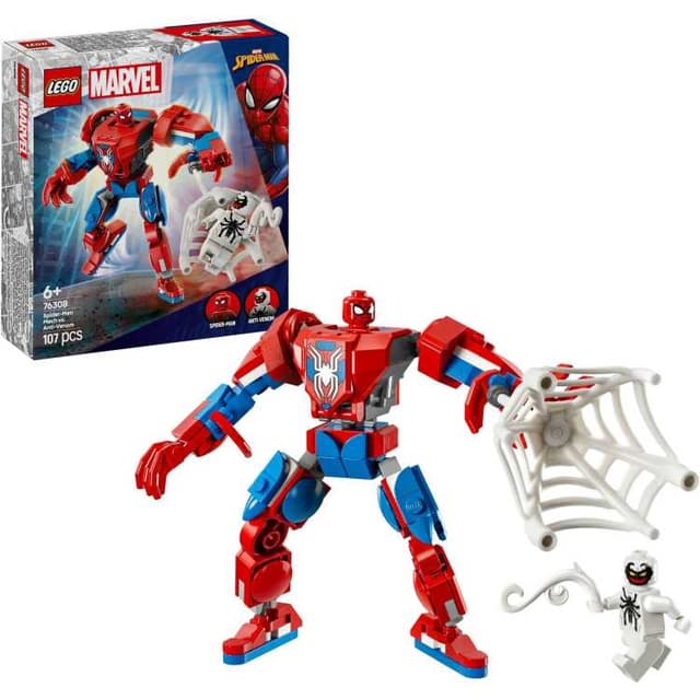 LEGO Marvel Super Heroes - Spider-Man mecha vs. Anti-Venom Constructiespeelgoed