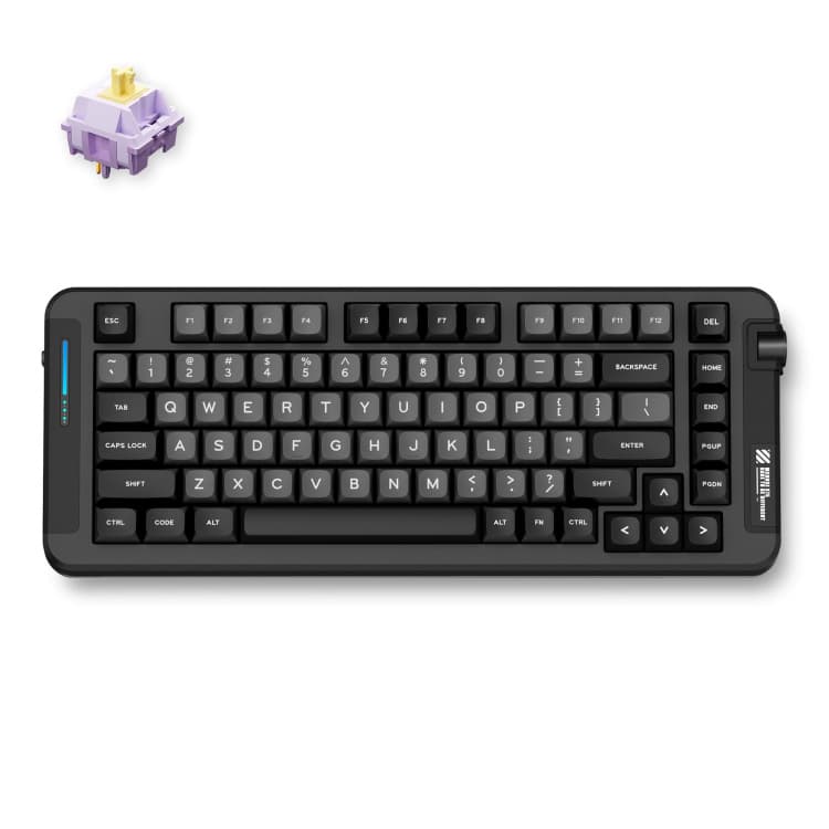 MCHOSE X75 Black Hyacinth Wireless Gasket Mount Mechanical toetsenbord — afbeelding 1