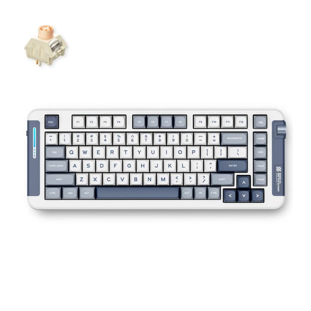 MCHOSE X75 Navy Blue Icy Creamsicle Wireless Gasket Mount Mechanical toetsenbord
