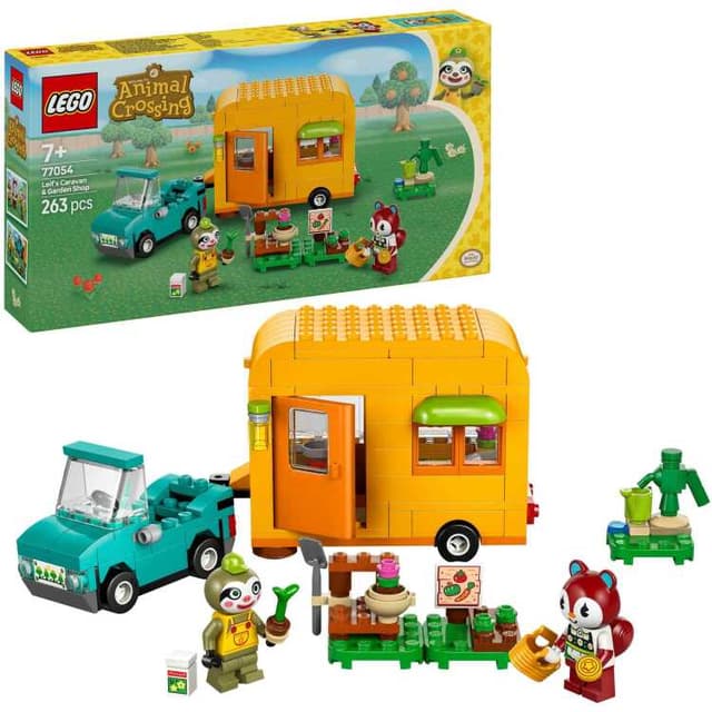LEGO Animal Crossing - Leifs caravan en tuinwinkel Constructiespeelgoed