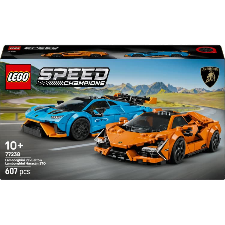 LEGO Speed Campions - Lamborghini Revuelto en Huracán STO Constructiespeelgoed — afbeelding 1