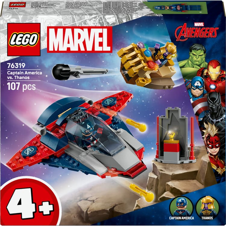 LEGO Marvel - Captain America vs. Thanos Constructiespeelgoed — afbeelding 1