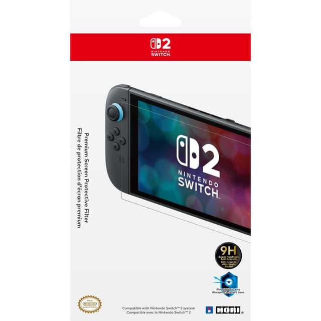 HORI Premium Screen Protective Filter voor Nintendo Switch 2 screenprotector