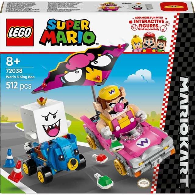 LEGO Super Mario - Mario Kart - Wario en King Boo Constructiespeelgoed