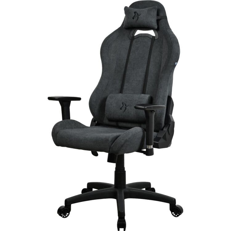 Arozzi Torretta Soft Fabric - Dark Grey gamestoel — afbeelding 1